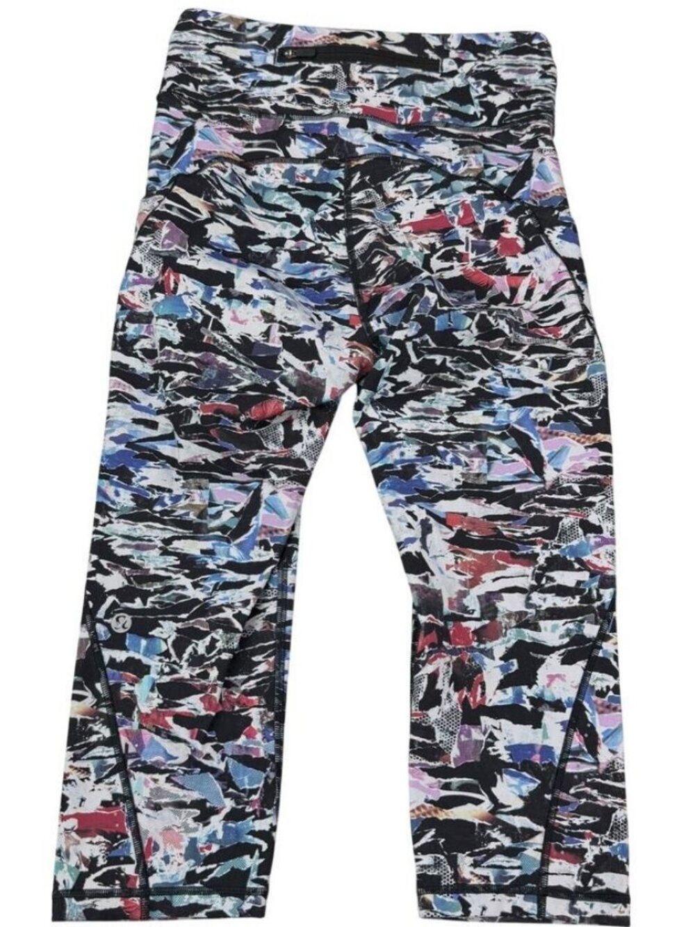 Lululemon Break Free Crop 17” Culture Clash Starlight Black - Picture 5 of 7